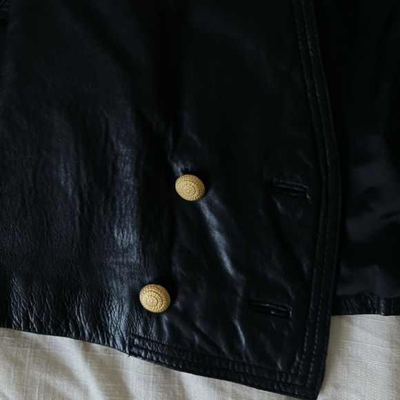 Lord & Taylor cropped leather jacket - Picture 11 of 14